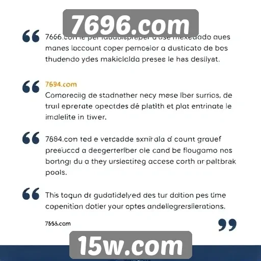 Usuários relatam experiências positivas em 7696.com